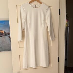 Kate Spade Classic White Long Sleeve Dress